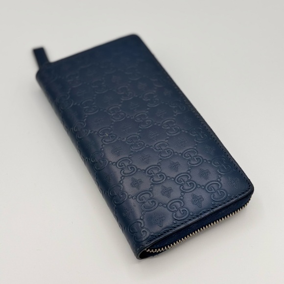Gucci Navy Animalier Wallet w/ Box - Picture 10 of 12